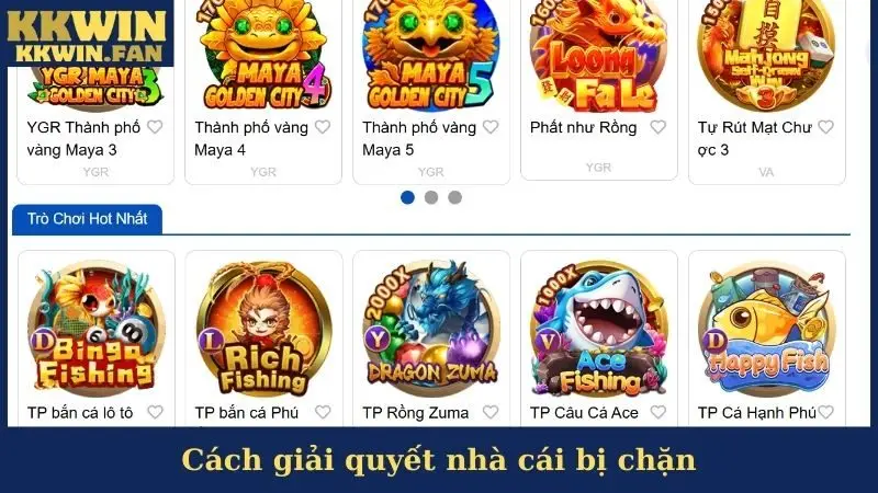 Cách giải quyết nhà cái bị chặn