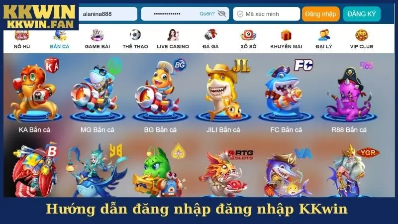 Hướng dẫn đăng nhập đăng nhập KKwin 