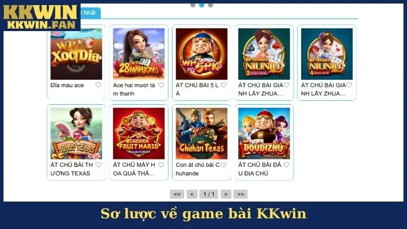 Sơ lược về game bài KKwin