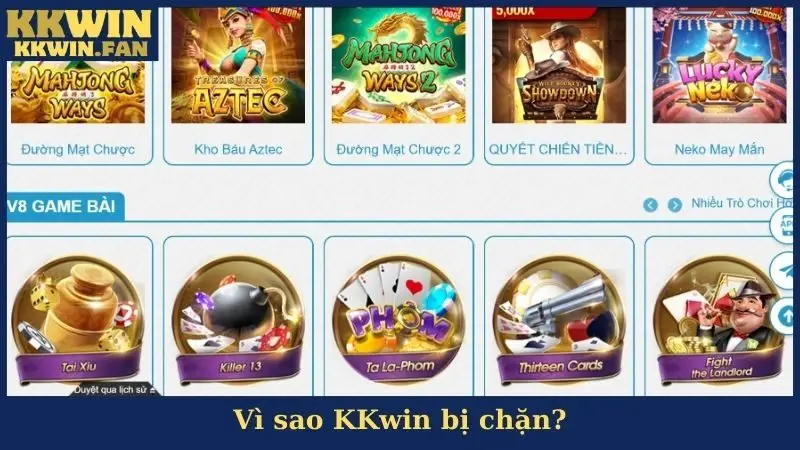 Vì sao KKwin bị chặn?